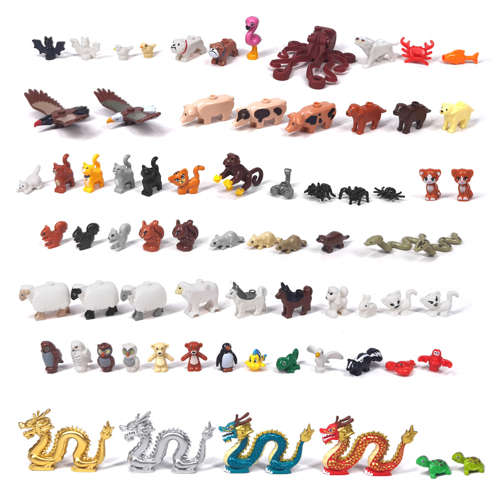 Marine Zoo - MOC 1PCS Gedrukt Dierentuindieren Collectie Zeemeeuw